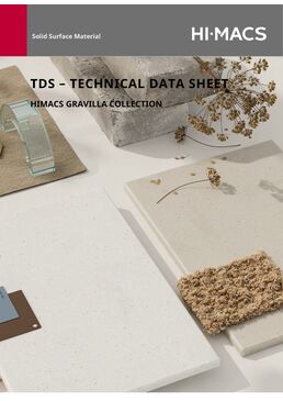 Collection Gravilla | HIMACS | Panneaux Solid Surface thermoformables 