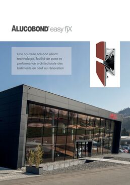 Système de fixation invisible | ALUCOBOND easy fiX 