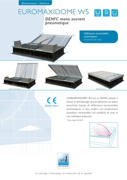 Exutoire DENFC mono ouvrant pneumatique | Euromaxidome WS