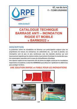 Barrière anti-inondation extérieure | BARM2022 