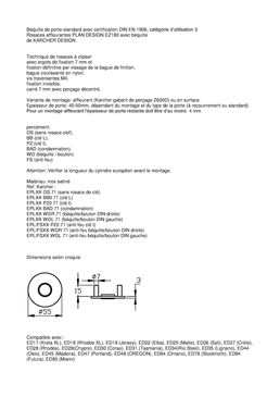 Rosace affleurante pour porte à recouvrement et standard | Plan Design