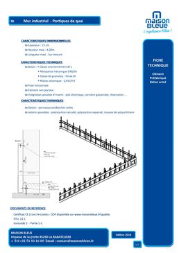 Longrines et façades de quais en béton armé | MAISON BLEUE