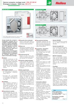 VMC double flux haute efficacité pour l'habitat pilotable à distance | KWL EC 200/ 300/ 500 W