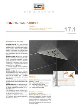 Etagère murale et élément de design pour pièces carrelées | Schlüter-SHELF 