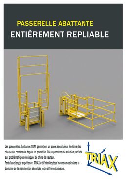 Passerelle abattante entièrement repliable | TRIAX 