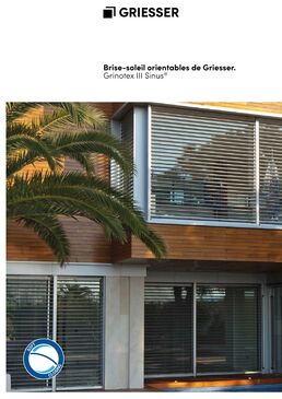 Brise-soleil orientable polyvalent et au design unique | Grinotex / Grinotex Sinus