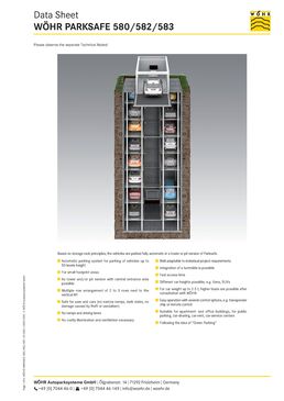 Système de parking automobile à commande automatique | PARKSAFE 583 