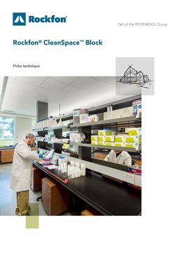 Plafond acoustique nettoyable en laine de roche | Rockfon CleanSpace Block