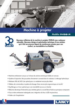 Machine à projeter avec malaxeur relevable | PH9B-R