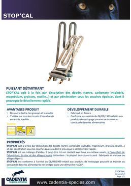 Puissant détartrant | CADENTIA STOP’CAL
