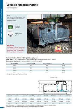 Cuves de rétention pour eau pluviales | Platine XL/XXL 