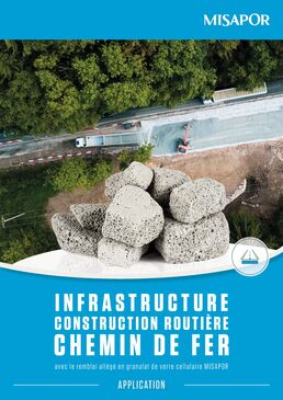 Remblai allégé en construction routière et chemin de fer / infrastructure / remblai technique / ouvrage d'art