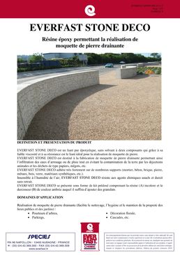 Résine pour réalisation de revêtement de pierre drainante | EVERFAST STONE DÉCO