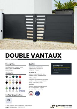 Portail Aluminium Battant | Portail double vantaux residentiel