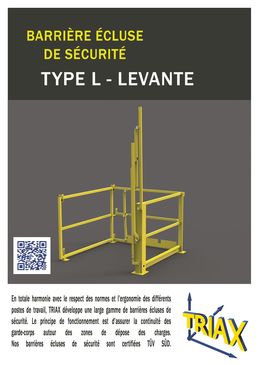 Barrière écluse de sécurité levante / sas à palettes levant