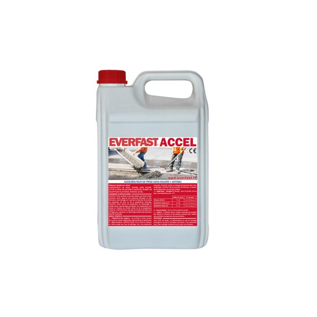 Adjuvant liquide accélérateur de prise pour béton, mortier et coulis | EVERFAST ACCEL