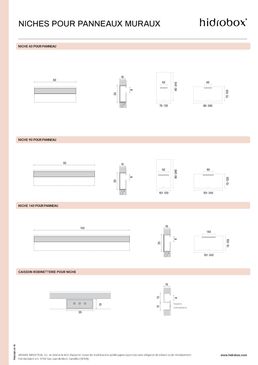 Panneaux lisse avec niche en scene solid surface | NICHES