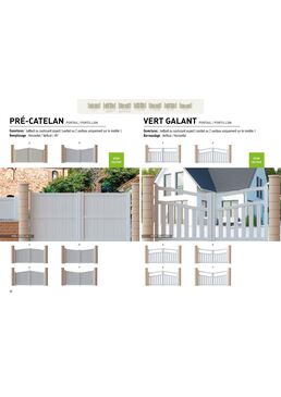 Portails en PVC avec traverses centrales | VERT GALANT