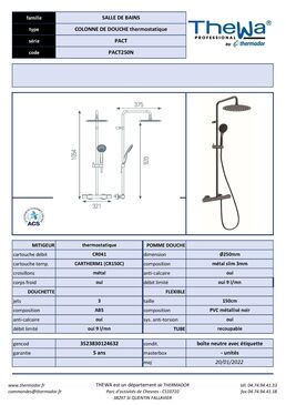 Système de douche PACT