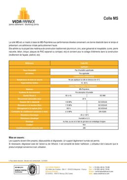 Colle pour membrane VED'EPDM | COLLE MS 