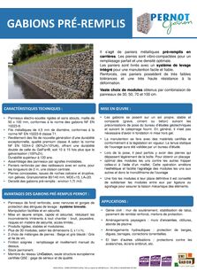 Pernot Gabion - Fiche technique