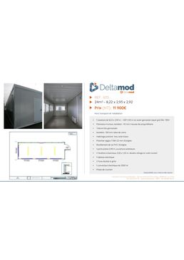 Modulaire bureau d'occasion 633 - 24 m² | Cougnaud