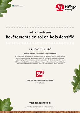 Revêtement de sol en bois densifié véritable - Monolame Brossée Select Extra Large XXL 271mm - Woodura-346012