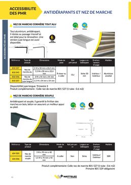 Nez de marche cornière tout aluminium | Wattelez