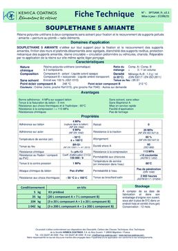 Recouvrement sans solvant de l’amiante | SOUPLETHANE AMIANTE