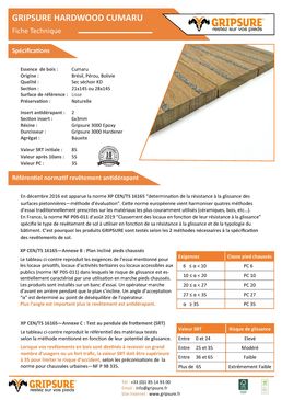 Lames de terrasse antidérapantes en bois dur | Cumaru  