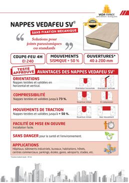 Joint coupe-feu pour grands mouvements | VEDAFEU SV