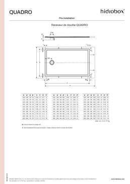 Receveur de douche extra plat | QUADRO